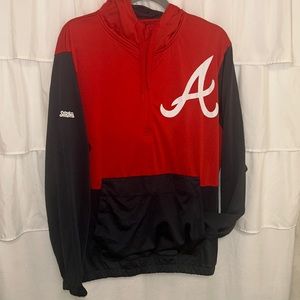 Great condition Atlanta braves hooded pullover with front pocket.Brand:Stitches